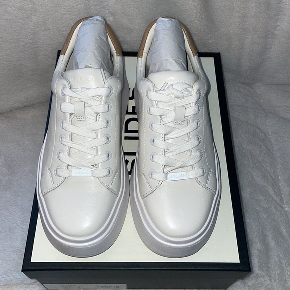 NWT J/SLIDES HALLY White Leather Sneaker - Picture 8 of 15